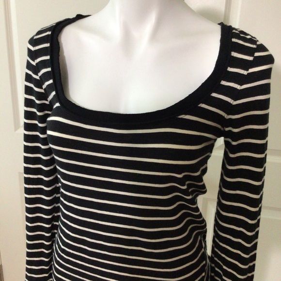 Free People Black & White stripe shirt - Picture 2 of 9